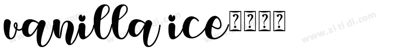 vanilla ice字体转换
